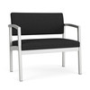 Lesro BlackChair, 33W24.5L32H, Linette VinylSeat, Lenox SteelSeries LS1401